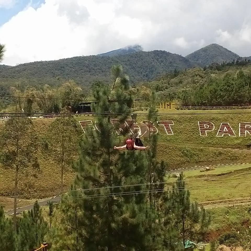 Zipline ride at Dahilayan Adventure Park